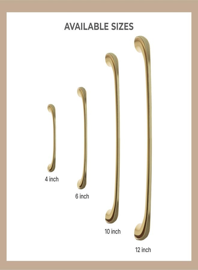 LAPO 2 Piece Drawer Handle for Kitchen, Cabinet Pull Handle for Cupboard Drawers, Wardrobe Handle, Long Pull Handle (12 Inch, Antique-Gold, Pack of 2) - Image 5